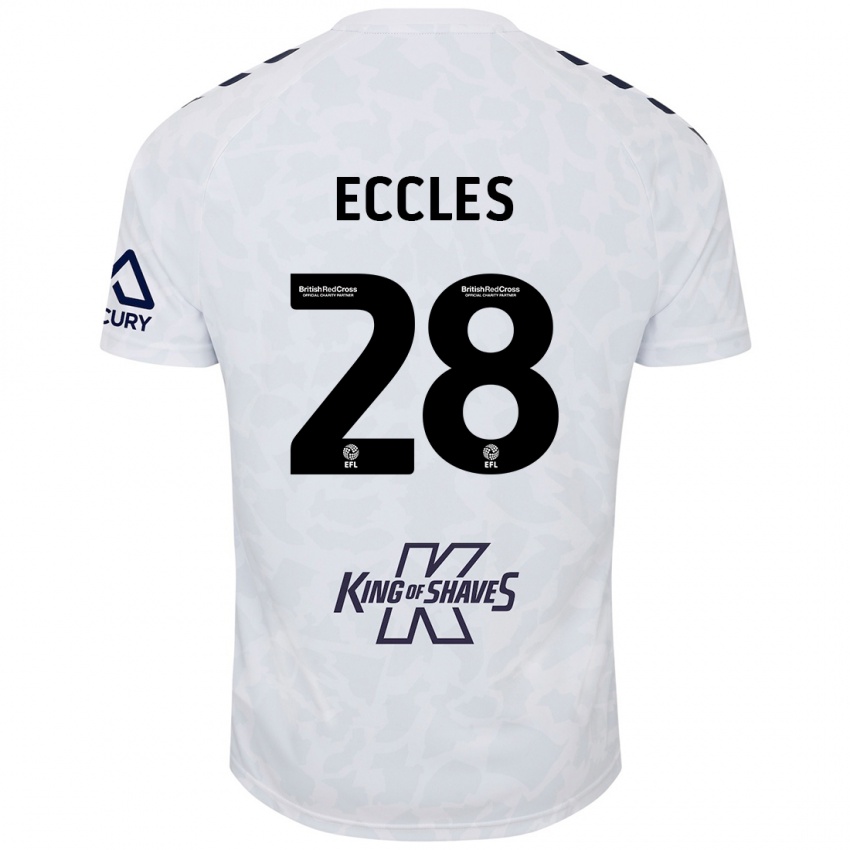 Criança Camisola Josh Eccles #28 Branco Alternativa 2024/25 Camisa Brasil