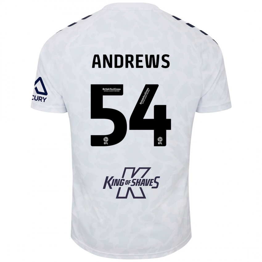 Criança Camisola Kai Andrews #54 Branco Alternativa 2024/25 Camisa Brasil