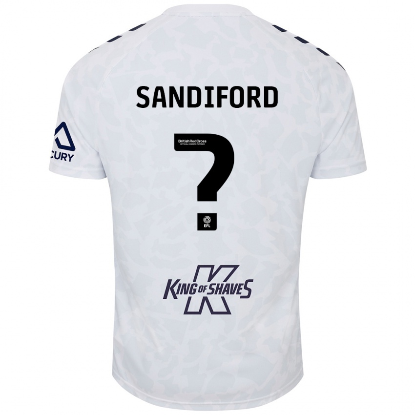 Criança Camisola Greg Sandiford #0 Branco Alternativa 2024/25 Camisa Brasil