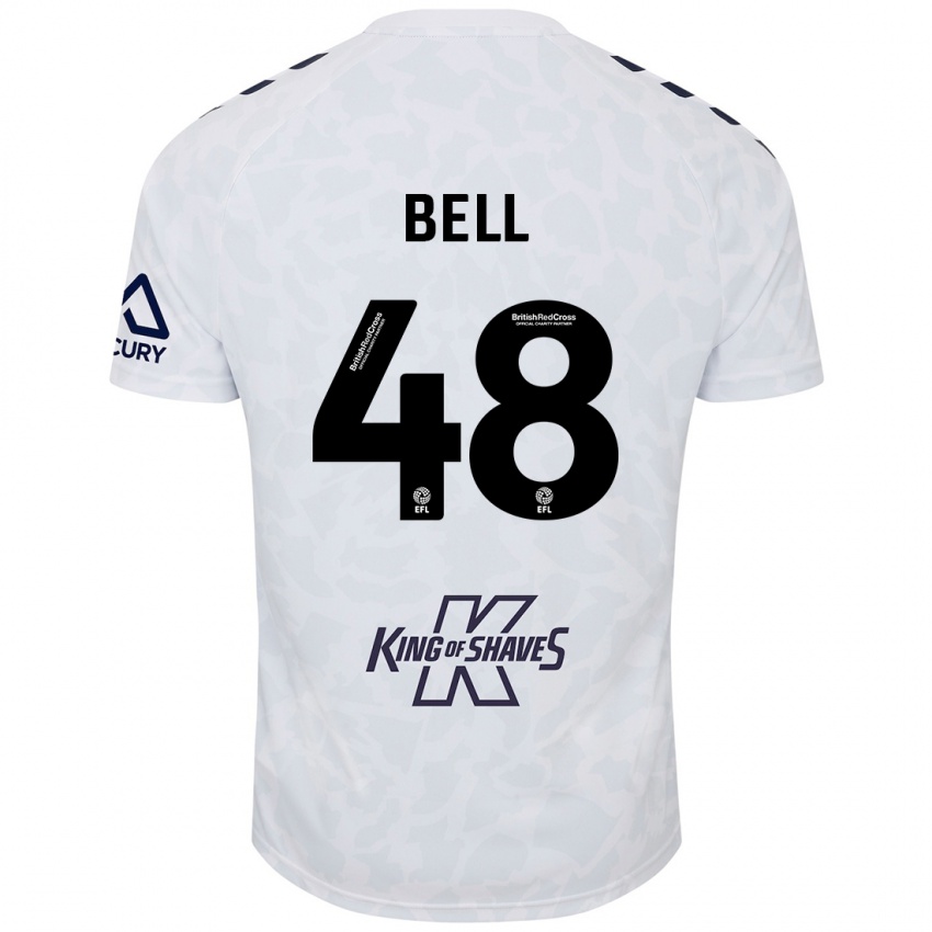 Criança Camisola Luke Bell #48 Branco Alternativa 2024/25 Camisa Brasil