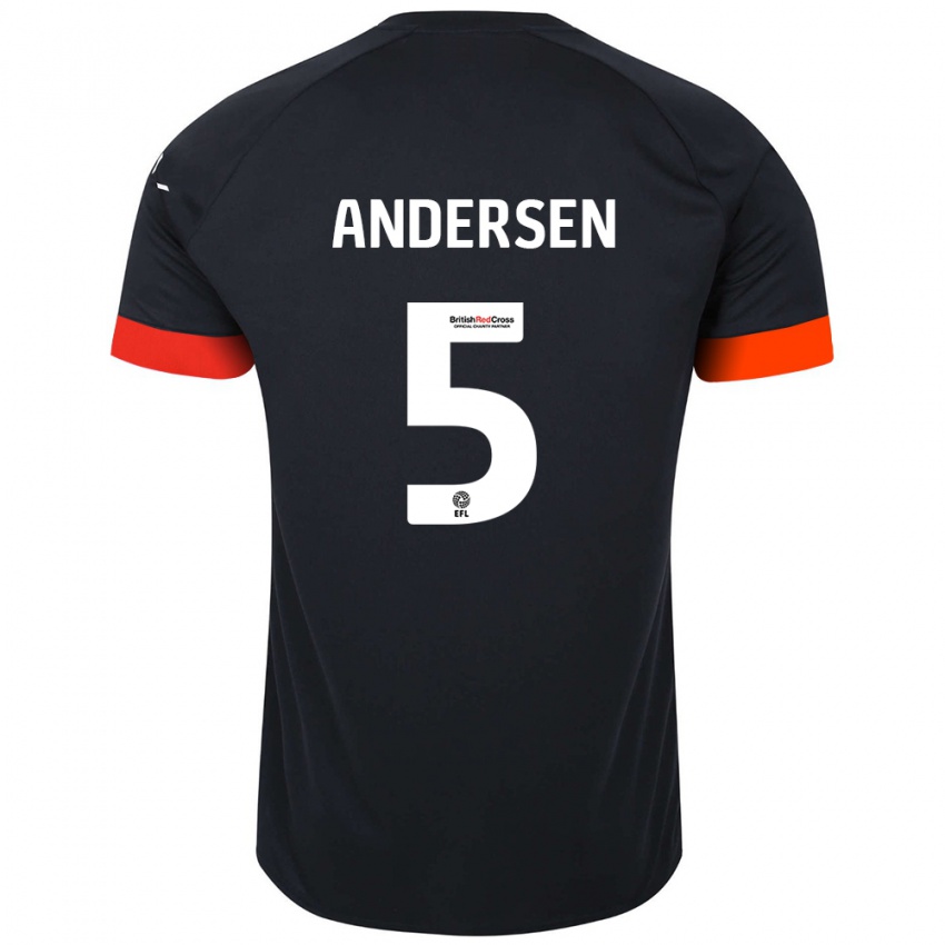 Criança Camisola Mads Andersen #5 Laranja Preto Alternativa 2024/25 Camisa Brasil