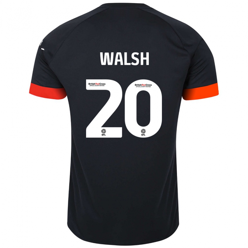 Criança Camisola Liam Walsh #20 Laranja Preto Alternativa 2024/25 Camisa Brasil