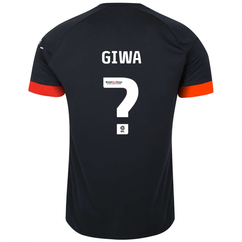 Criança Camisola Tyrell Giwa #0 Laranja Preto Alternativa 2024/25 Camisa Brasil