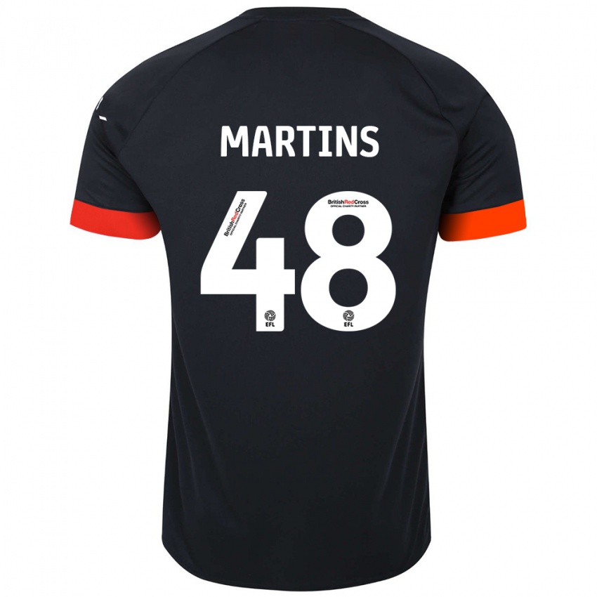 Criança Camisola Dominic Dos Santos Martins #48 Laranja Preto Alternativa 2024/25 Camisa Brasil