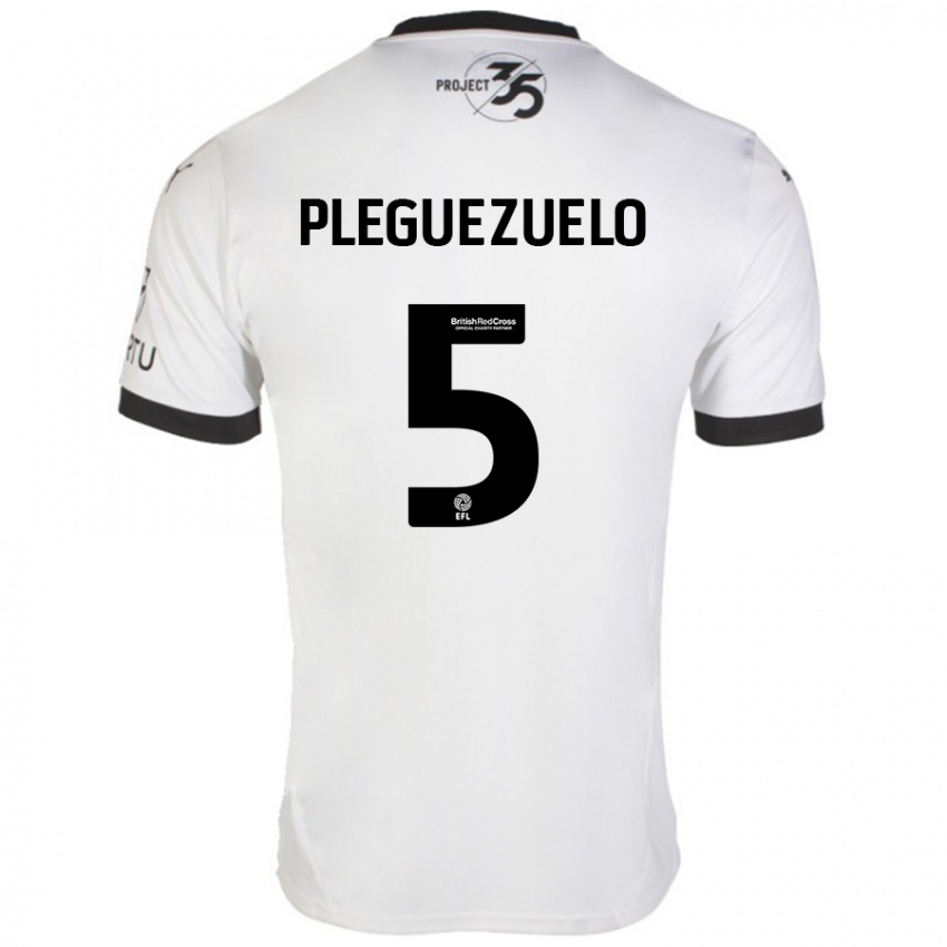 Criança Camisola Julio Pleguezuelo #5 Preto Branco Alternativa 2024/25 Camisa Brasil