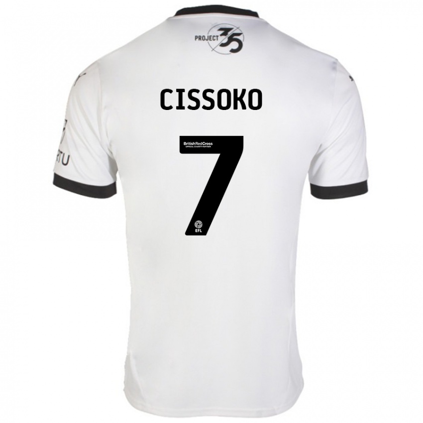 Criança Camisola Ibrahim Cissoko #7 Preto Branco Alternativa 2024/25 Camisa Brasil