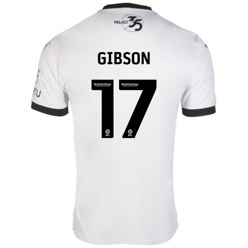 Criança Camisola Lewis Gibson #17 Preto Branco Alternativa 2024/25 Camisa Brasil