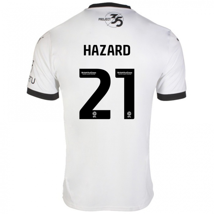 Criança Camisola Conor Hazard #21 Preto Branco Alternativa 2024/25 Camisa Brasil