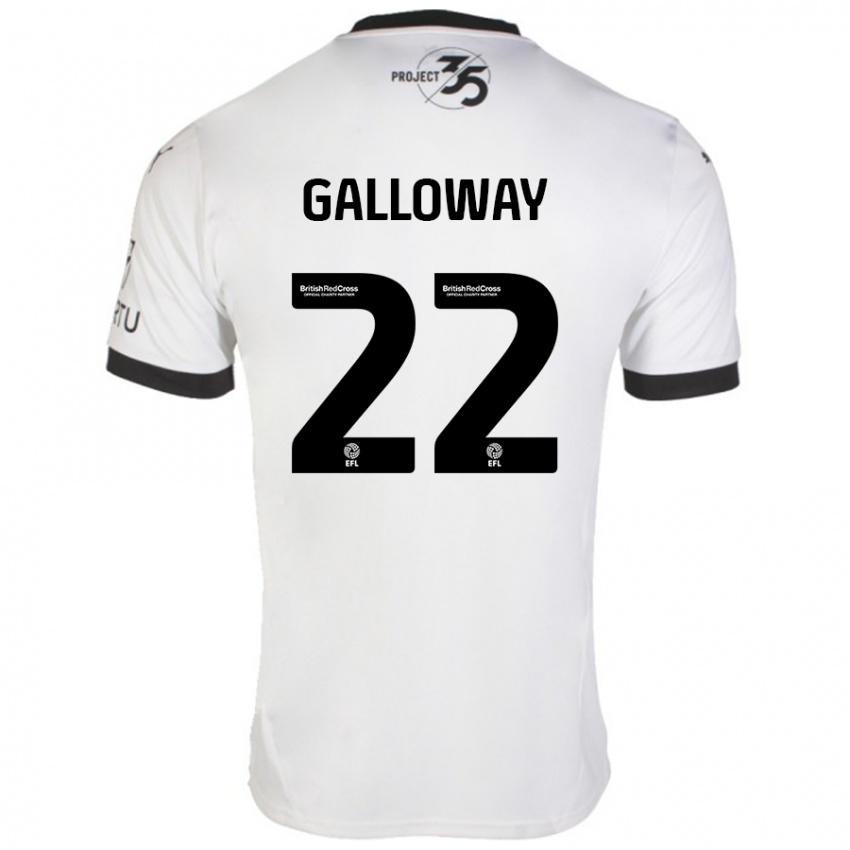 Criança Camisola Brendan Galloway #22 Preto Branco Alternativa 2024/25 Camisa Brasil