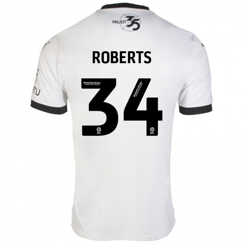 Criança Camisola Caleb Roberts #34 Preto Branco Alternativa 2024/25 Camisa Brasil