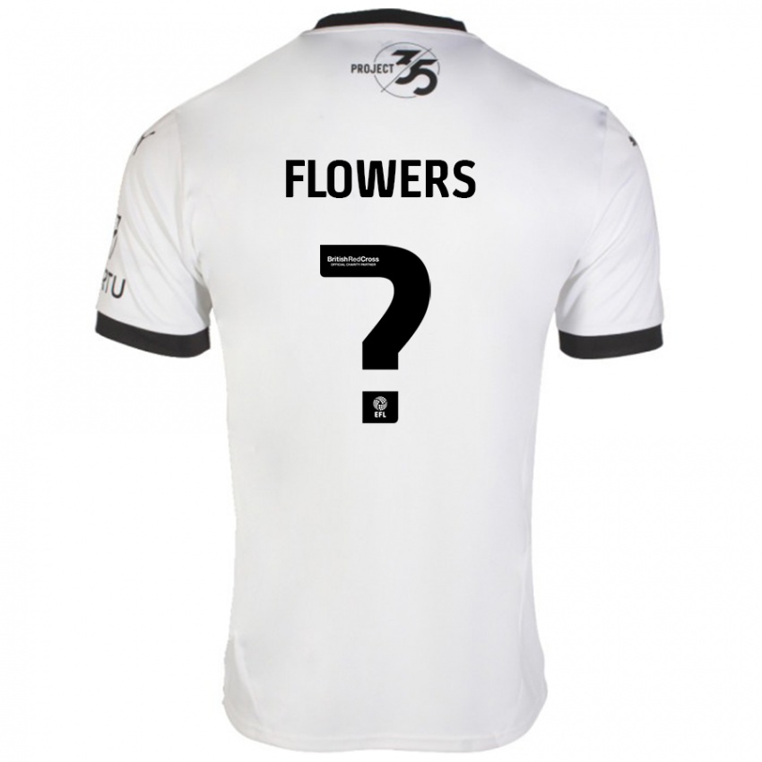 Criança Camisola Lewis Flowers #0 Preto Branco Alternativa 2024/25 Camisa Brasil