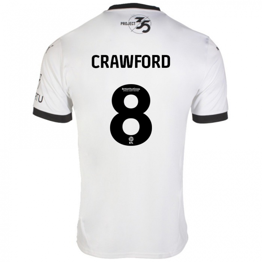 Criança Camisola Imy Crawford #8 Preto Branco Alternativa 2024/25 Camisa Brasil