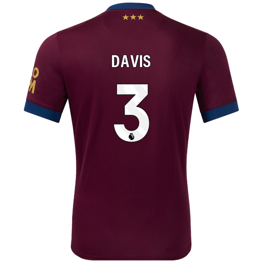 Criança Camisola Leif Davis #3 Castanho Alternativa 2024/25 Camisa Brasil