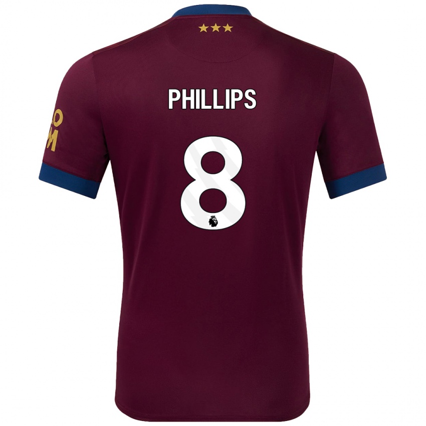 Criança Camisola Kalvin Phillips #8 Castanho Alternativa 2024/25 Camisa Brasil