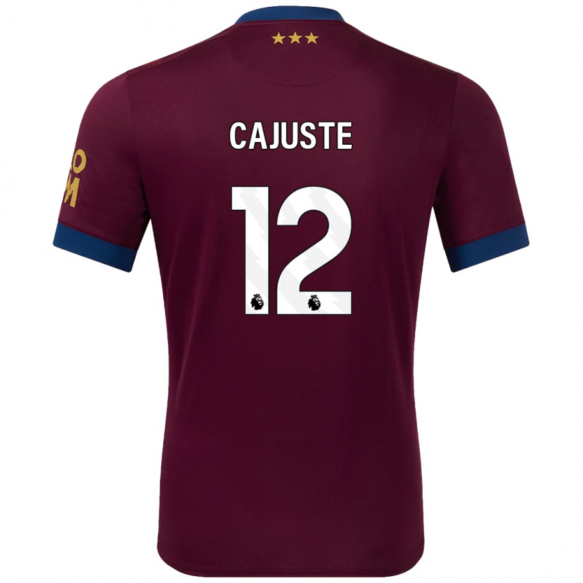 Criança Camisola Jens Cajuste #12 Castanho Alternativa 2024/25 Camisa Brasil