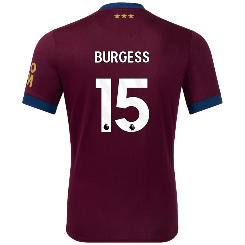 Criança Camisola Cameron Burgess #15 Castanho Alternativa 2024/25 Camisa Brasil