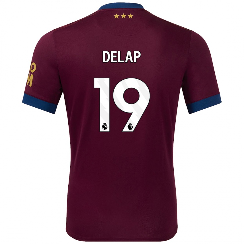 Criança Camisola Liam Delap #19 Castanho Alternativa 2024/25 Camisa Brasil