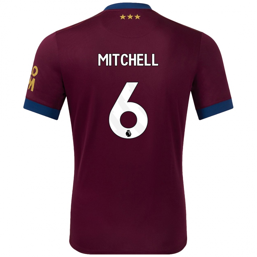 Criança Camisola Leah Mitchell #6 Castanho Alternativa 2024/25 Camisa Brasil