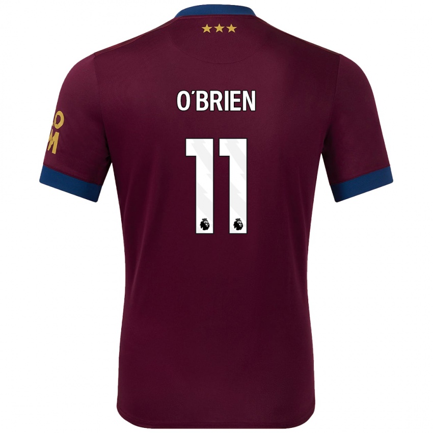 Criança Camisola Lucy O'brien #11 Castanho Alternativa 2024/25 Camisa Brasil