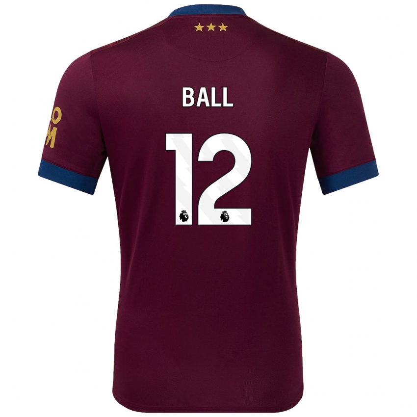 Criança Camisola Dominic Ball #12 Castanho Alternativa 2024/25 Camisa Brasil