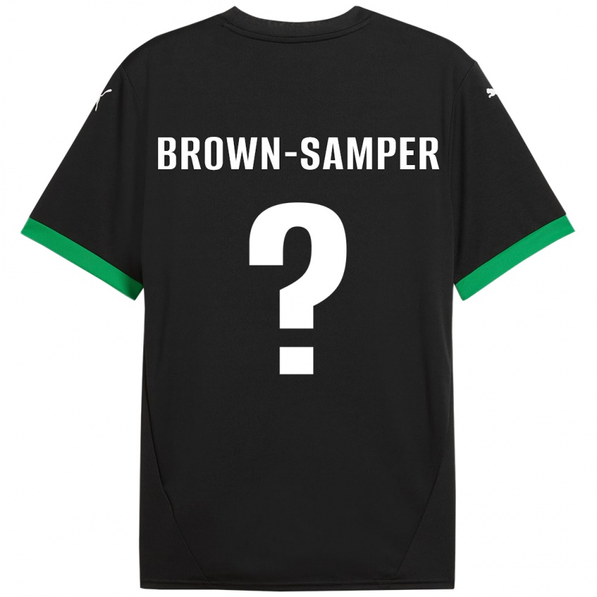 Homem Camisola Isaac Brown-Samper #0 Preto Verde Escuro Principal 2024/25 Camisa Brasil