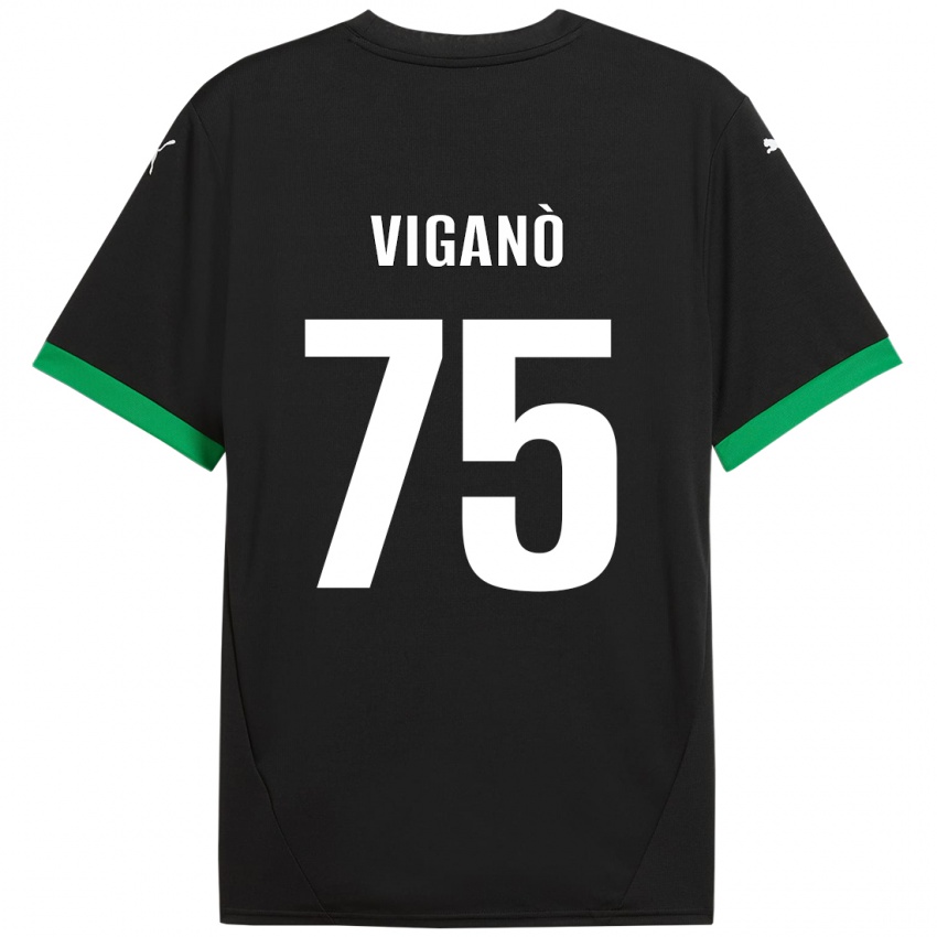 Homem Camisola Lorenzo Viganò #75 Preto Verde Escuro Principal 2024/25 Camisa Brasil