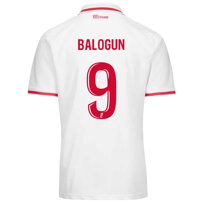 Homem Camisola Folarin Balogun #9 Vermelho Branco Principal 2024/25 Camisa Brasil