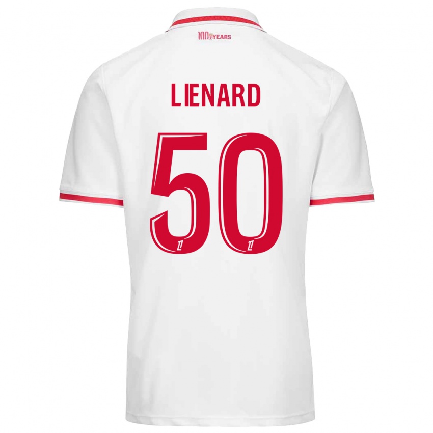 Homem Camisola Yann Lienard #50 Vermelho Branco Principal 2024/25 Camisa Brasil