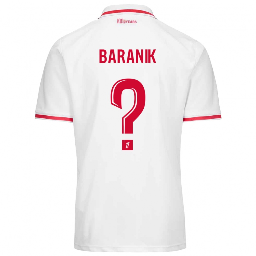 Homem Camisola Florian Baranik #0 Vermelho Branco Principal 2024/25 Camisa Brasil