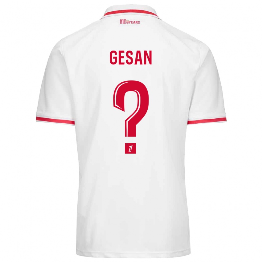 Homem Camisola Yannick Gesan #0 Vermelho Branco Principal 2024/25 Camisa Brasil