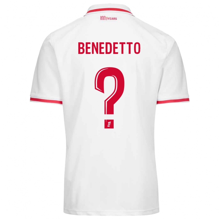 Homem Camisola Antéo Benedetto #0 Vermelho Branco Principal 2024/25 Camisa Brasil