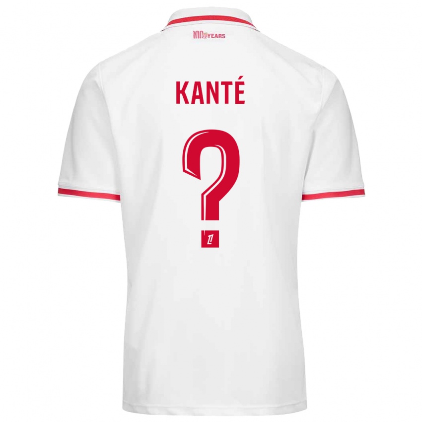 Homem Camisola Hamidou Kanté #0 Vermelho Branco Principal 2024/25 Camisa Brasil