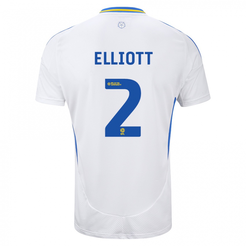 Homem Camisola Izzy Elliott #2 Azul Branco Principal 2024/25 Camisa Brasil