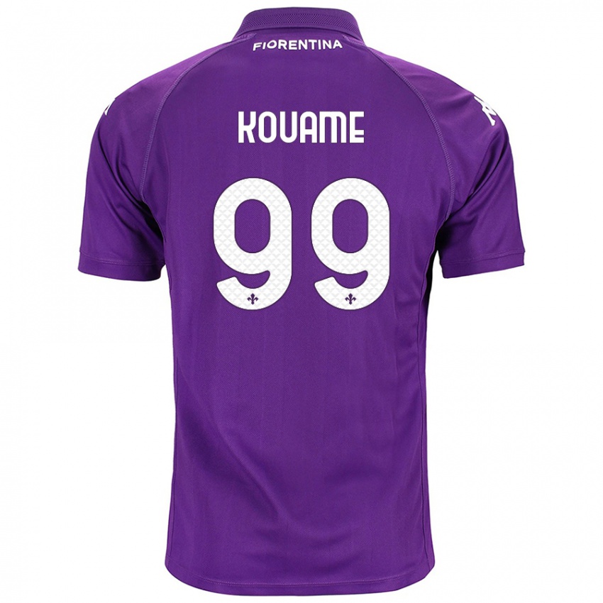 Homem Camisola Christian Kouame #99 Roxo Principal 2024/25 Camisa Brasil