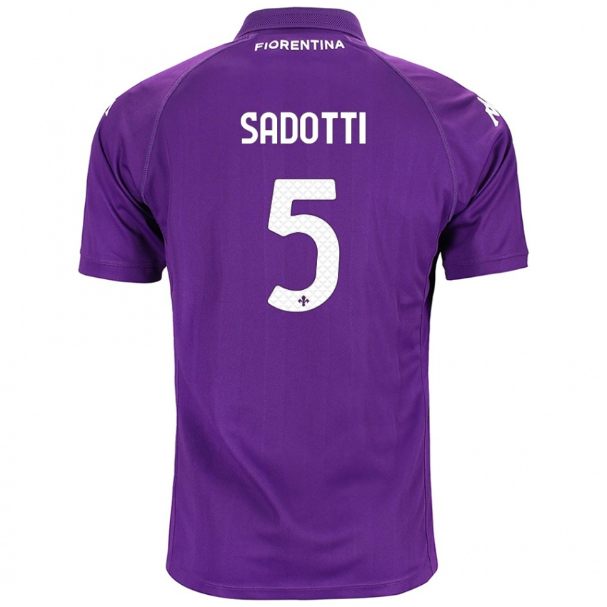 Homem Camisola Edoardo Sadotti #5 Roxo Principal 2024/25 Camisa Brasil