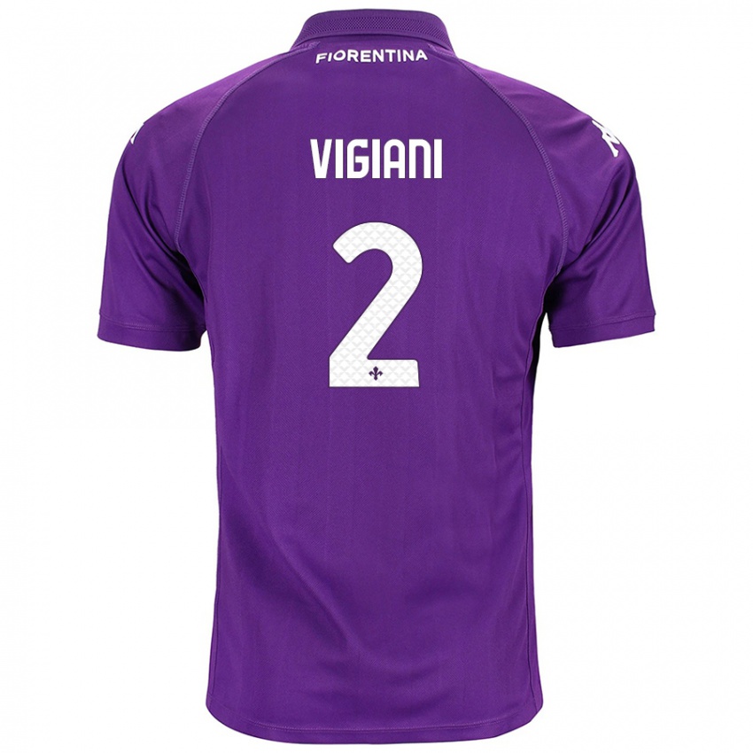 Homem Camisola Lorenzo Vigiani #2 Roxo Principal 2024/25 Camisa Brasil