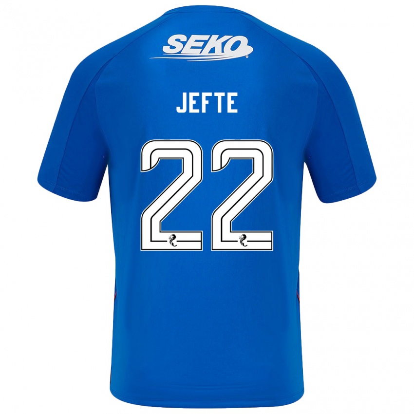 Homem Camisola Jefté #22 Azul Escuro Principal 2024/25 Camisa Brasil