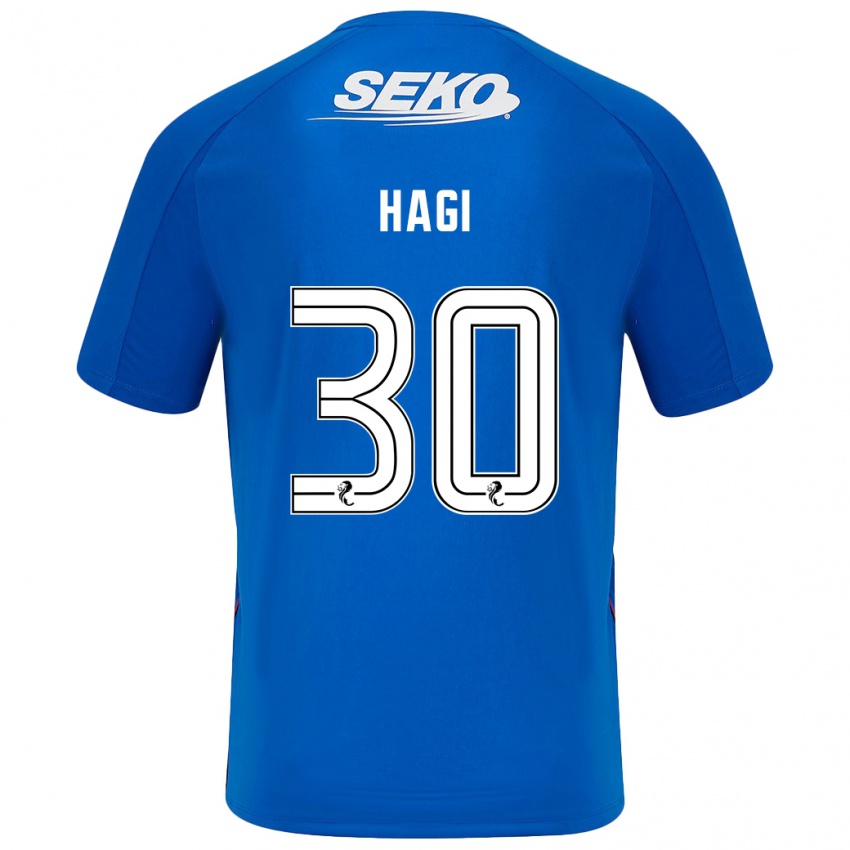 Homem Camisola Ianis Hagi #30 Azul Escuro Principal 2024/25 Camisa Brasil