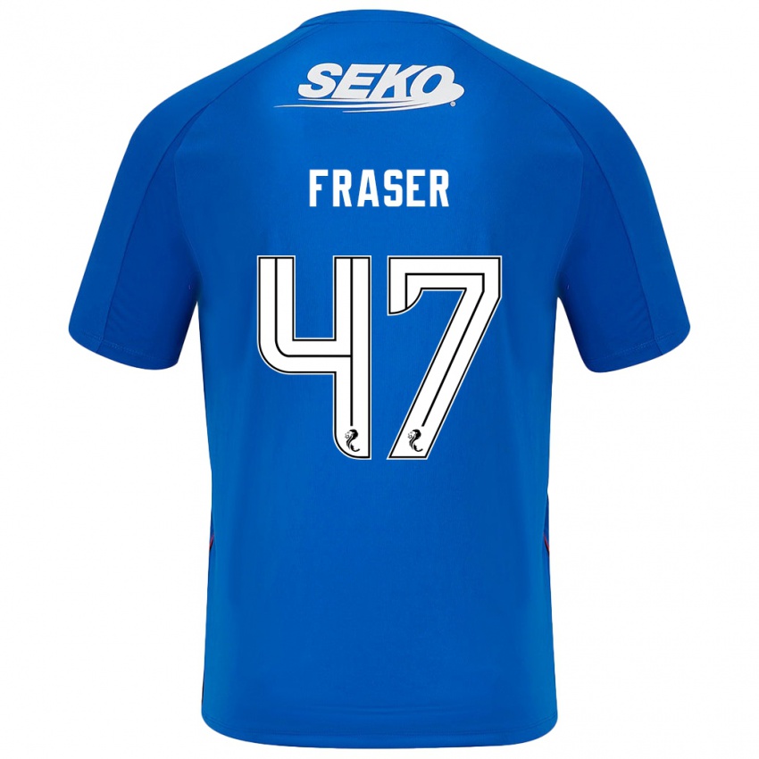 Homem Camisola Robbie Fraser #47 Azul Escuro Principal 2024/25 Camisa Brasil