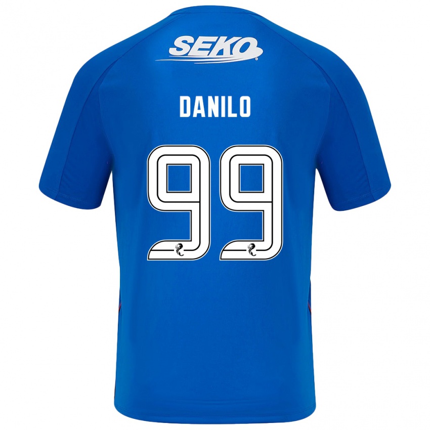 Homem Camisola Danilo #99 Azul Escuro Principal 2024/25 Camisa Brasil