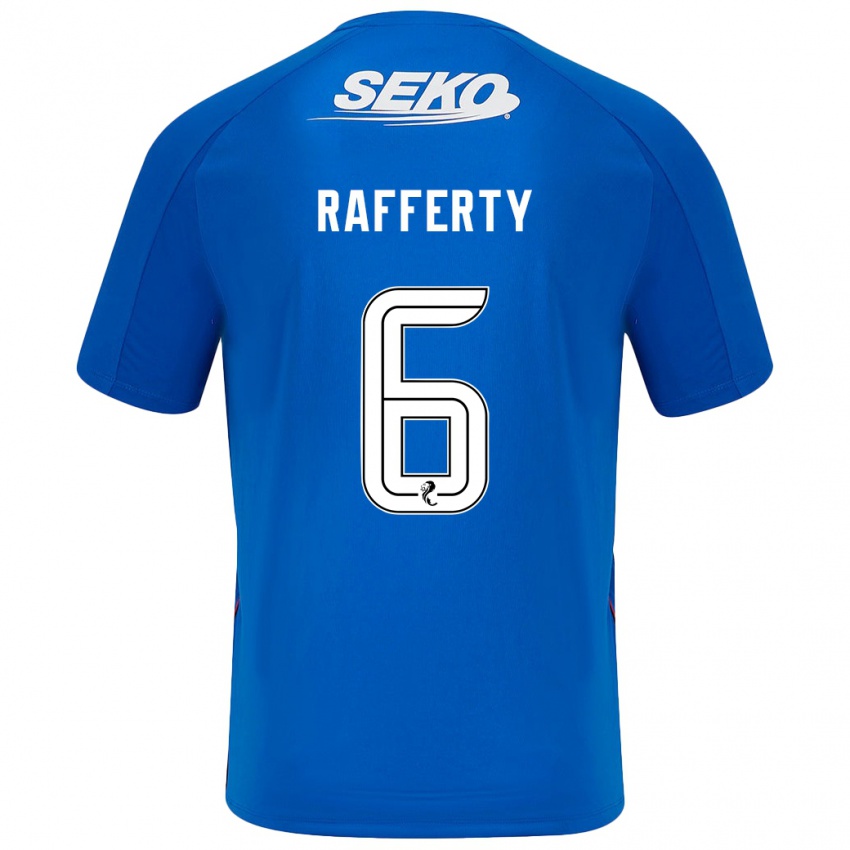 Homem Camisola Laura Rafferty #6 Azul Escuro Principal 2024/25 Camisa Brasil