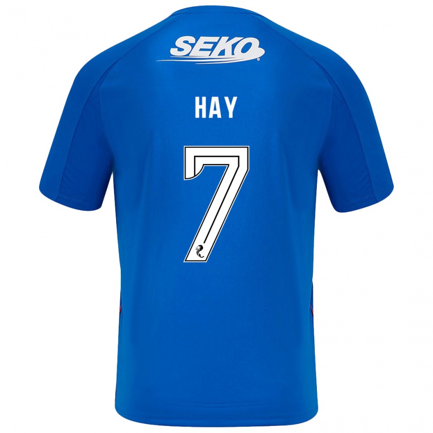 Homem Camisola Brogan Hay #7 Azul Escuro Principal 2024/25 Camisa Brasil