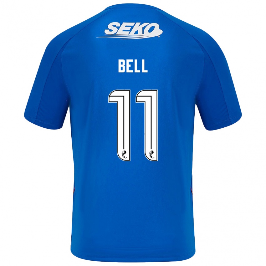 Homem Camisola Megan Bell #11 Azul Escuro Principal 2024/25 Camisa Brasil