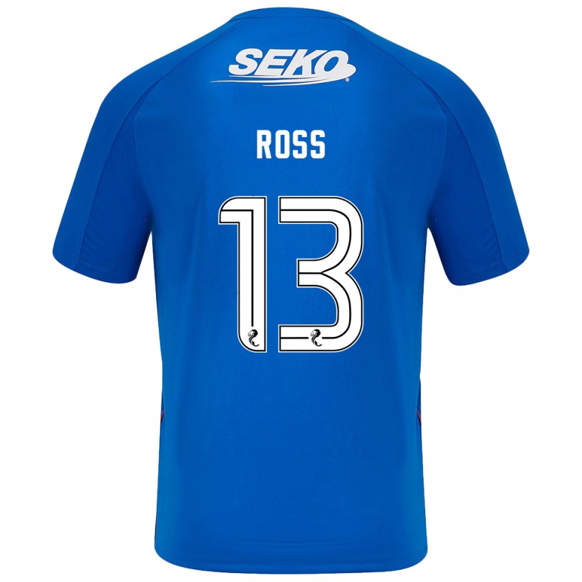 Homem Camisola Jane Ross #13 Azul Escuro Principal 2024/25 Camisa Brasil