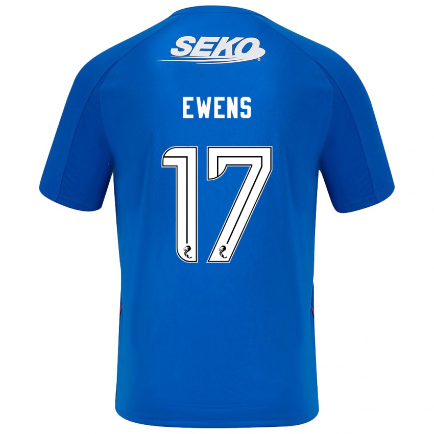 Homem Camisola Sarah Ewens #17 Azul Escuro Principal 2024/25 Camisa Brasil