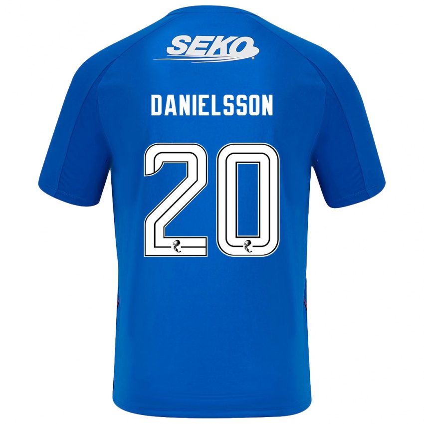 Homem Camisola Jenny Julia Danielsson #20 Azul Escuro Principal 2024/25 Camisa Brasil