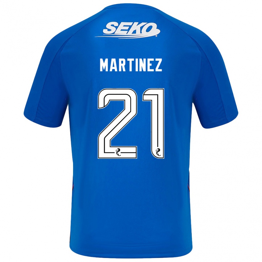 Homem Camisola Lisa Martinez #21 Azul Escuro Principal 2024/25 Camisa Brasil