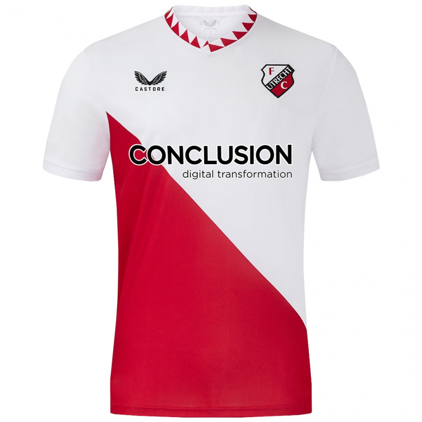 Homem Camisola Gustav Arcos Sundqvist #0 Vermelho Branco Principal 2024/25 Camisa Brasil