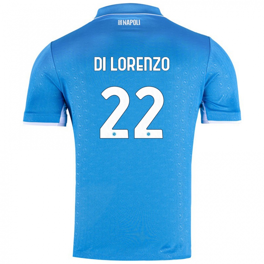 Homem Camisola Giovanni Di Lorenzo #22 Celeiro Azul Principal 2024/25 Camisa Brasil