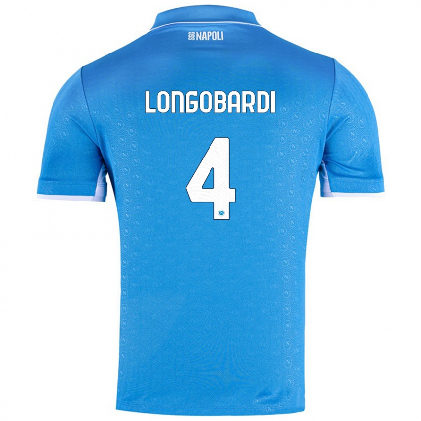 Homem Camisola Salvatore Longobardi #4 Celeiro Azul Principal 2024/25 Camisa Brasil